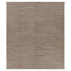 Rug 
Kilims moderner Teppich im marokkanischen Stil in Beige mit geometrischen Mustern