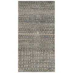 Rug & Kilim’s Modern Moroccan Style Rug in Gray and Beige Geometric Patterns