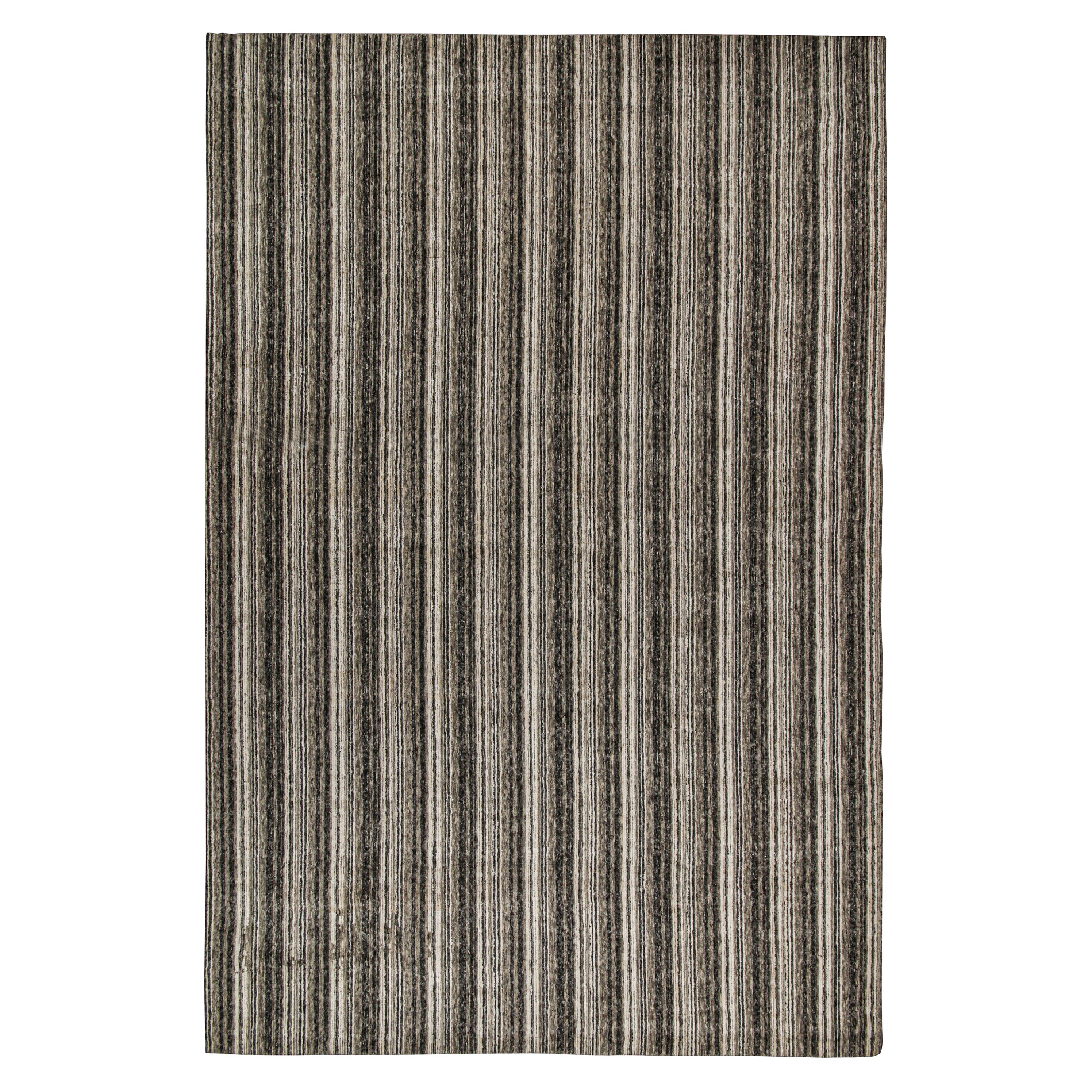Moderner übergroßer Teppich von Rug & Kilim mit Salz- und Paprikastreifen