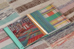 Rug & Kilim's Modern Patchwork Runner Kilim in Beige with Multicolor Stripes