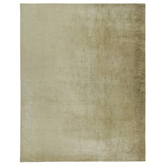 Rug & Kilim’s Modern Plain Rug in Solid Beige Tones