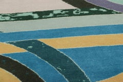 Rug & Kilim's Modern Round Rug in Multicolor with Abstract Geometric Design