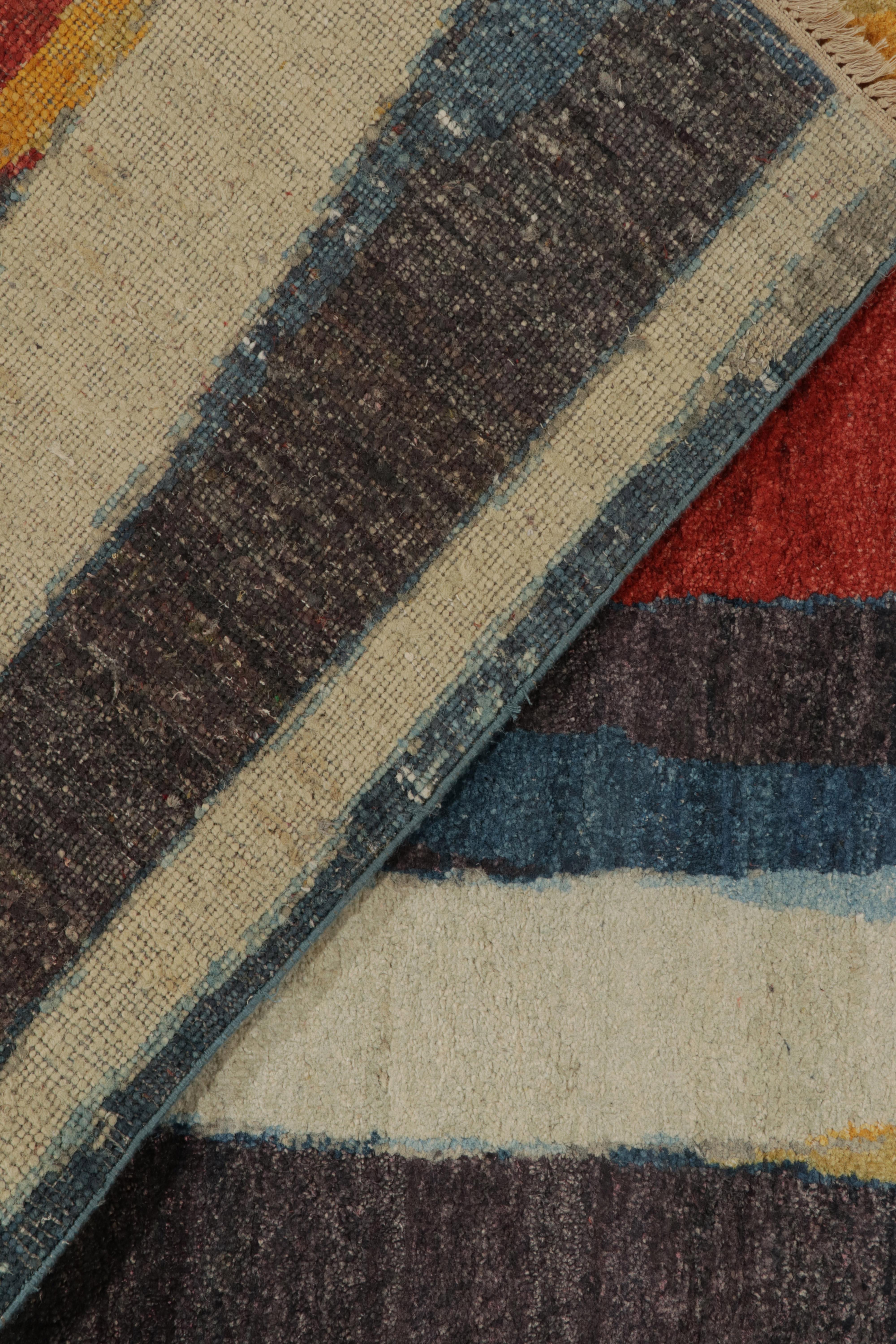 Silk Rug & Kilim’s Modern Rug in a Multicolor Abstract Pattern For Sale