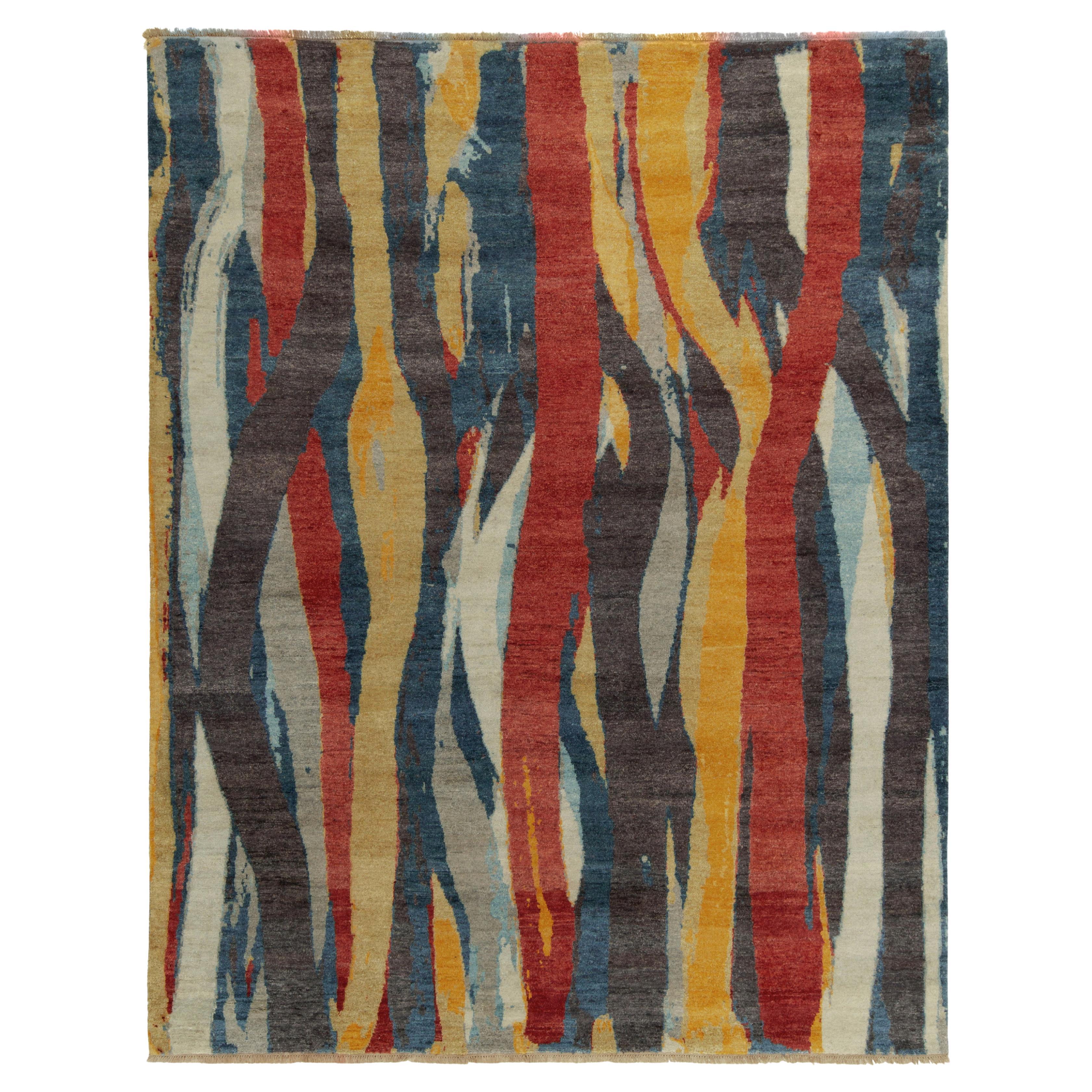 Rug & Kilim’s Modern Rug in a Multicolor Abstract Pattern For Sale