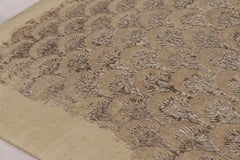 Rug & Kilim's Modern Rug in Abstract Faded Taupe and Sepia Design