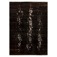 Rug 
Kilim’s Modern Rug in All over Brown-Black, White Abstract Pattern 5x8