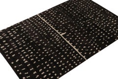 Rug & Kilim’s Modern Rug in Black & White Dots Pattern