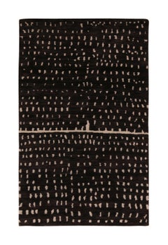 Rug & Kilim’s Modern Rug in Black & White Dots Pattern