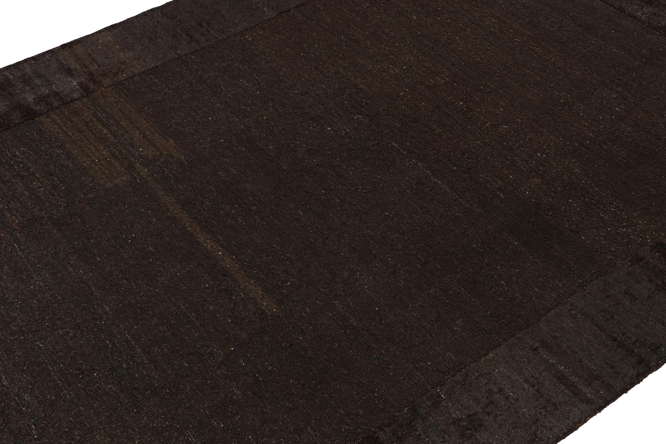 Rug & Kilim's Moderner Teppich in Braun Open Field (Handgeknüpft) im Angebot