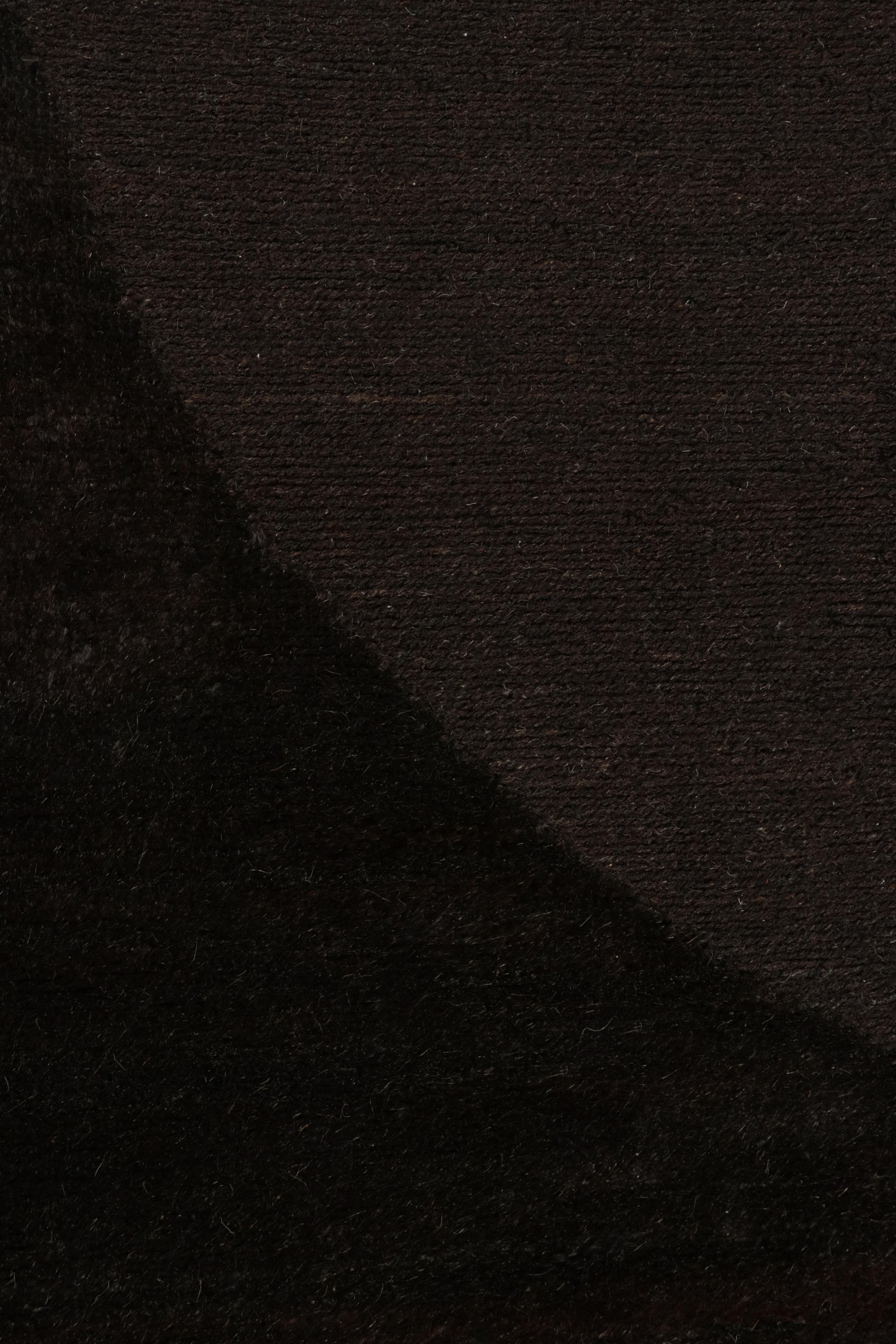 Rug & Kilim's Moderner Teppich in Braun mit kreisförmigem Medaillon-Muster im Zustand „Neu“ im Angebot in Long Island City, NY