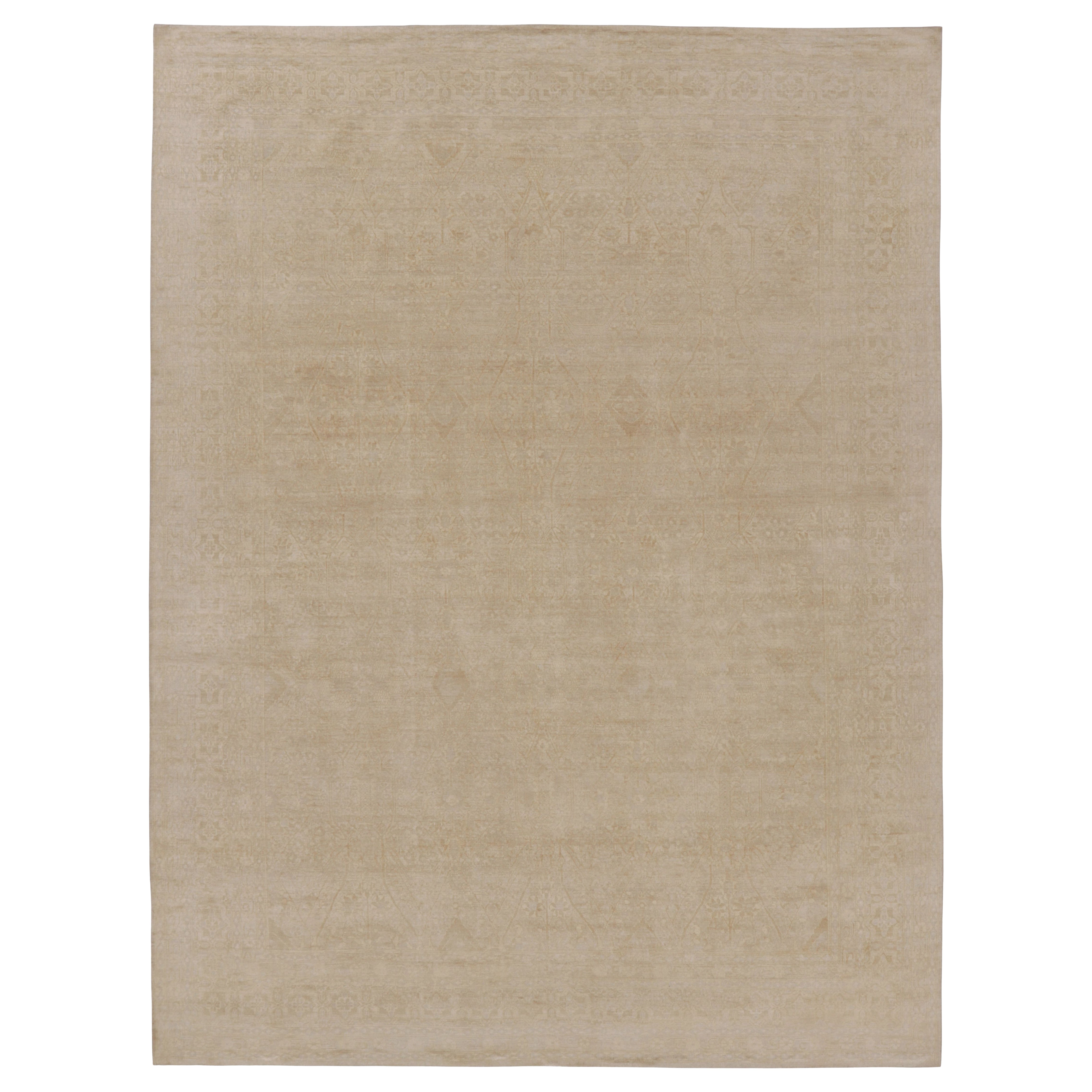 Tappeto moderno Rug 
Kilim con medaglione beige spettrale in vendita