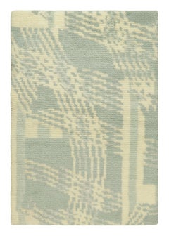 Rug & Kilim's Modern Rug in Gray & Cream with Abstract Design