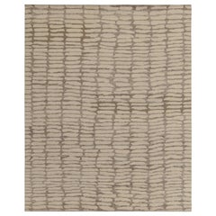 Tappeto moderno Rug & Kilim in grigio con motivi geometrici bianchi