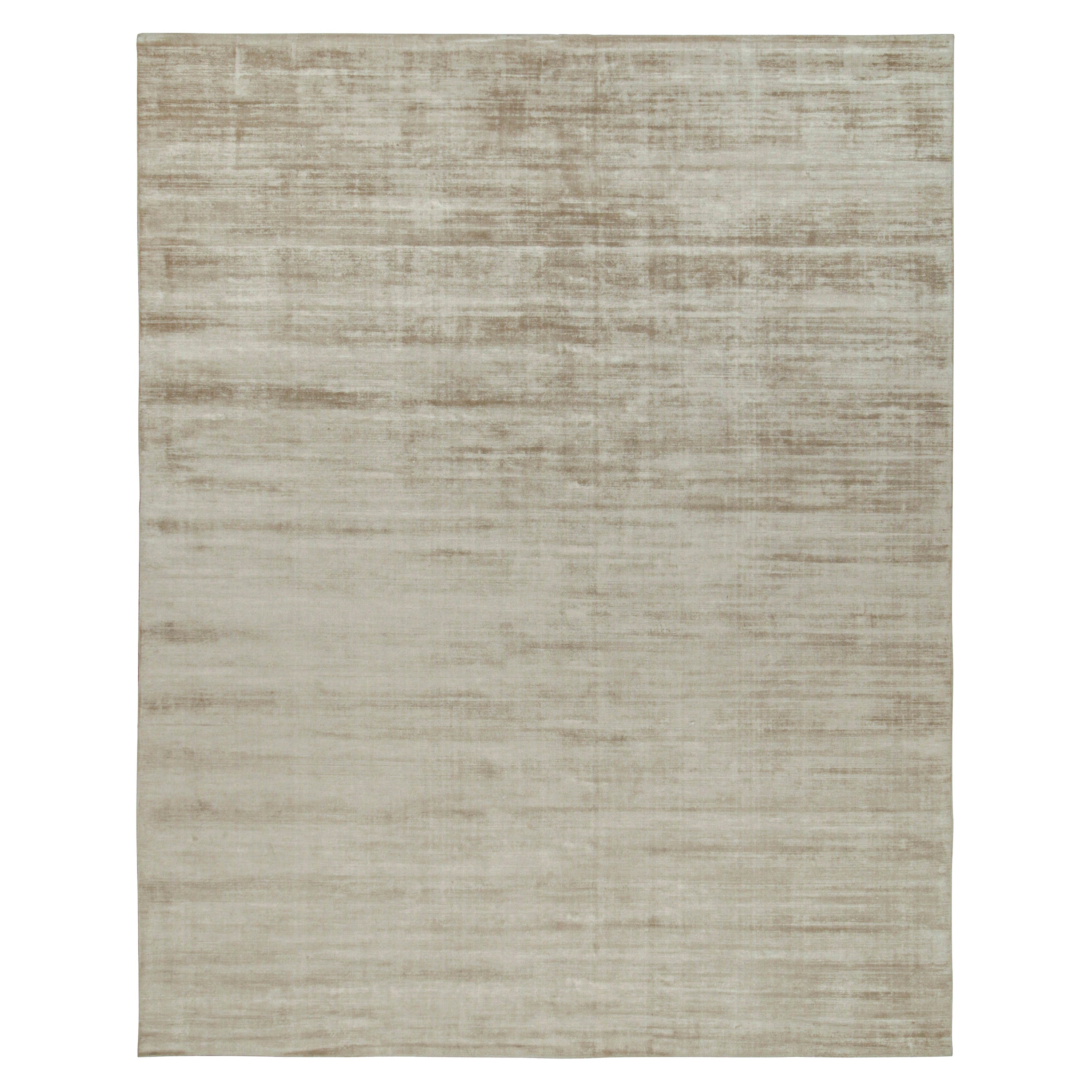 Dieser moderne Teppich im Format 12x15 ist ein großartiger Neuzugang in der Texture of Color Collection'S von Rug & Kilim. Handgeknüpft aus Kunstseide. 

Kenner werden bemerken, dass dieses Stück aus unserer neuen Light on Loom-Linie stammt, die