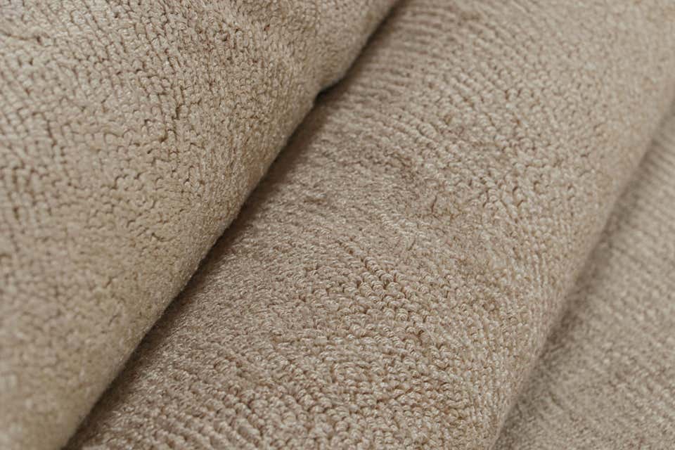 Rug and Kilim’s Modern Rug in Solid Beige For Sale at 1stDibs