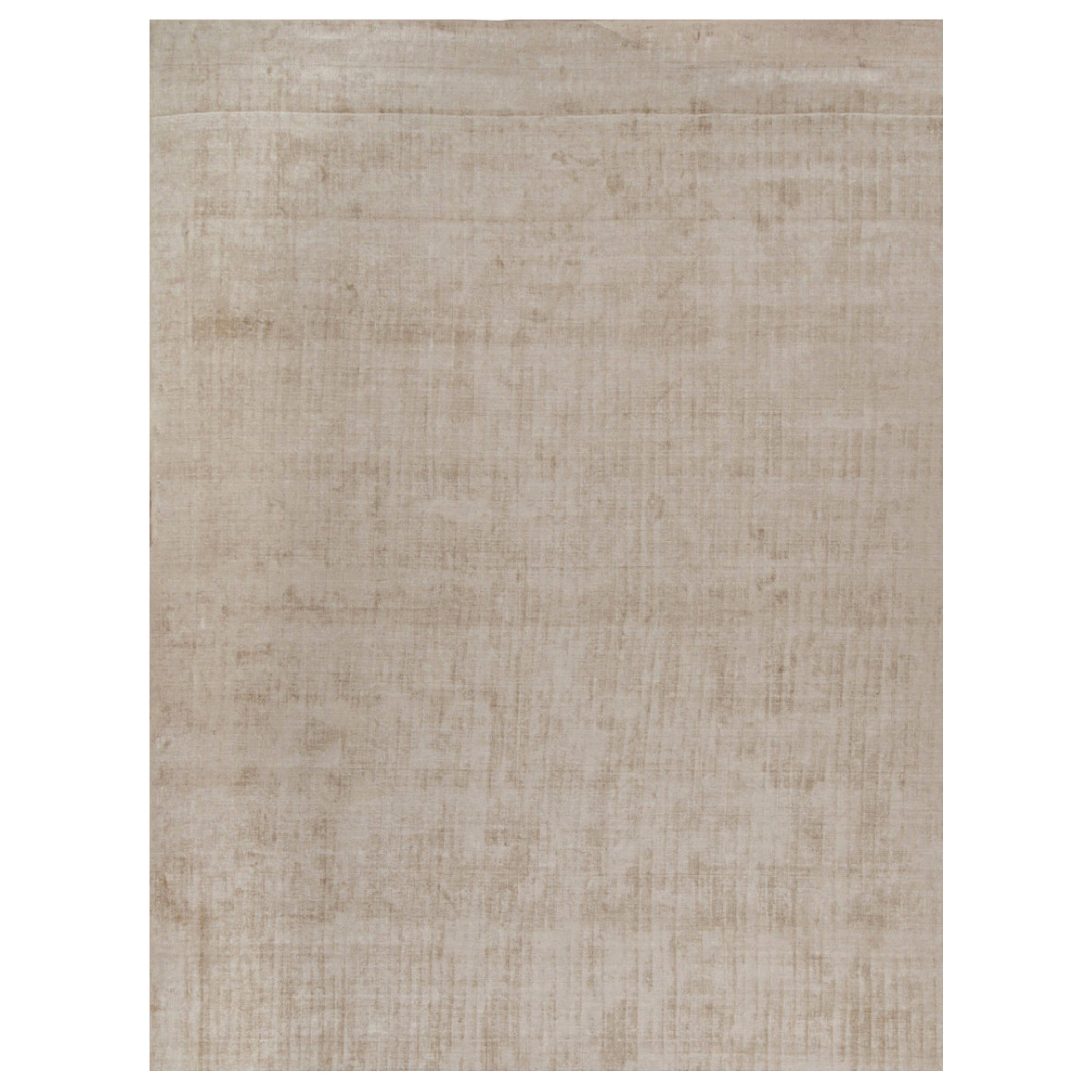 Alfombra moderna Rug & Kilim en beige sólido
