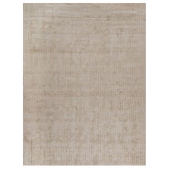 Alfombra moderna Rug & Kilim en beige sólido