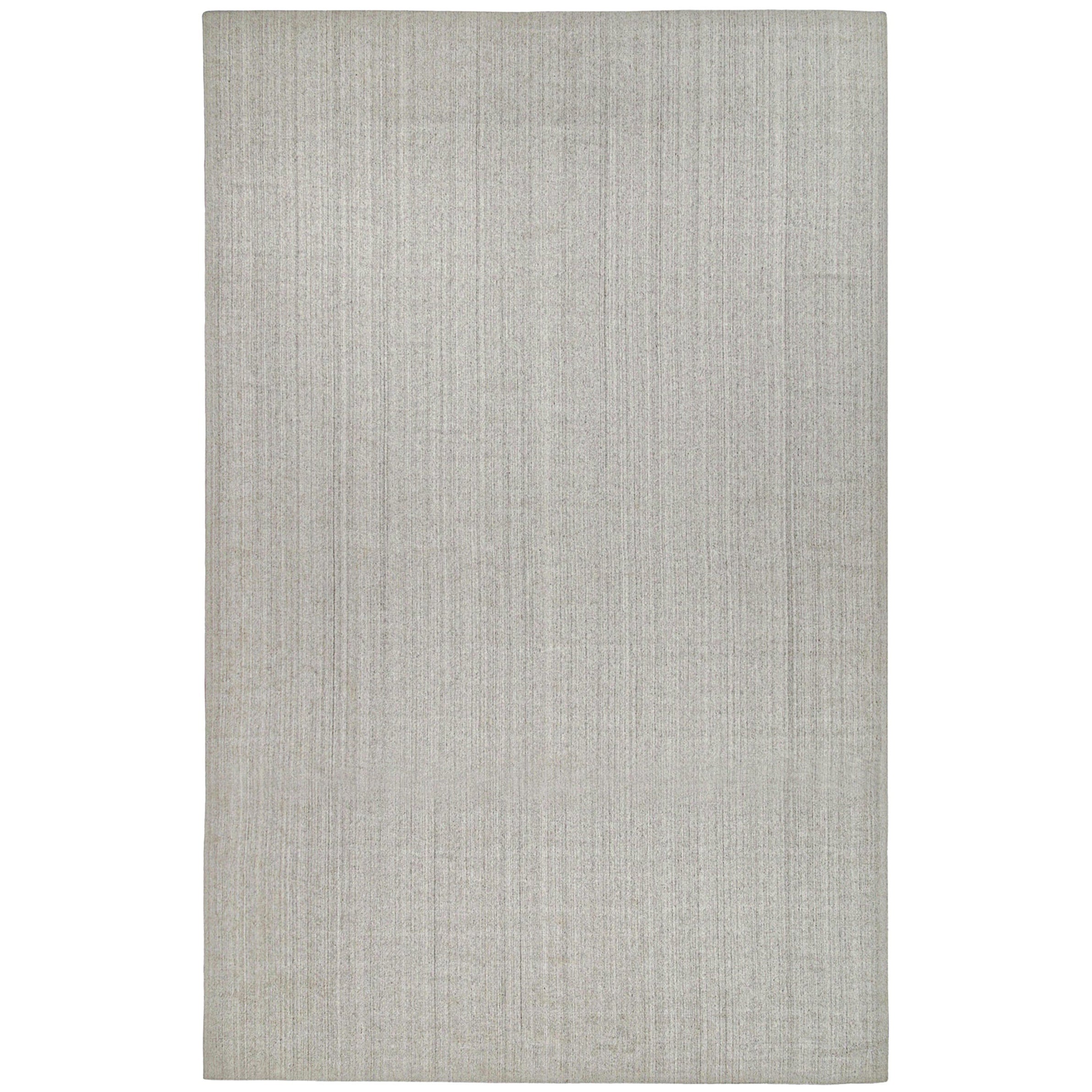Rug & Kilim's Modern Rug in Solid Gray and Off-White Striae (tapis moderne en gris uni et rayures blanc cassé)