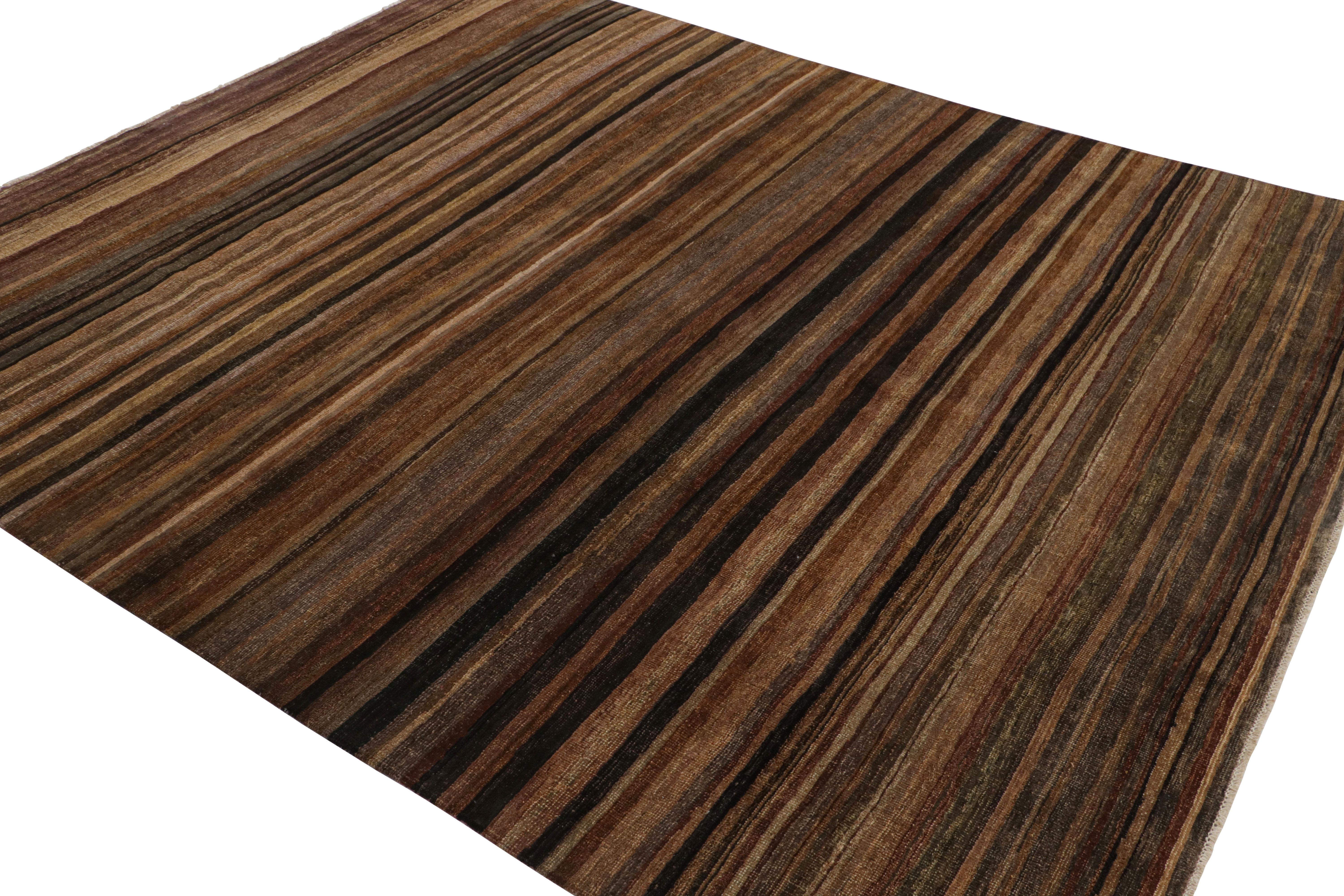 Indiano Tappeto moderno Rug & Kilim in toni solidi e policromatici in vendita