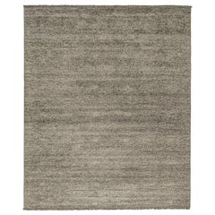 Rug & Kilim’s Modern rug in Solid Silver-Gray Tone-on-Tone Striae