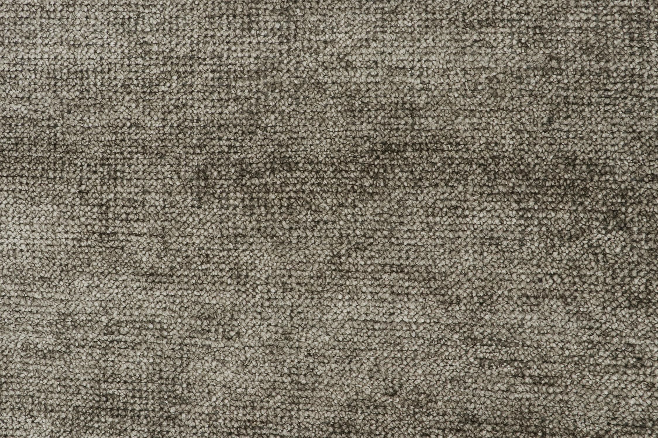 Rug & Kilim’s Modern Rug in Solid Silver-Grey Tone-on-tone Striae In New Condition For Sale In Long Island City, NY