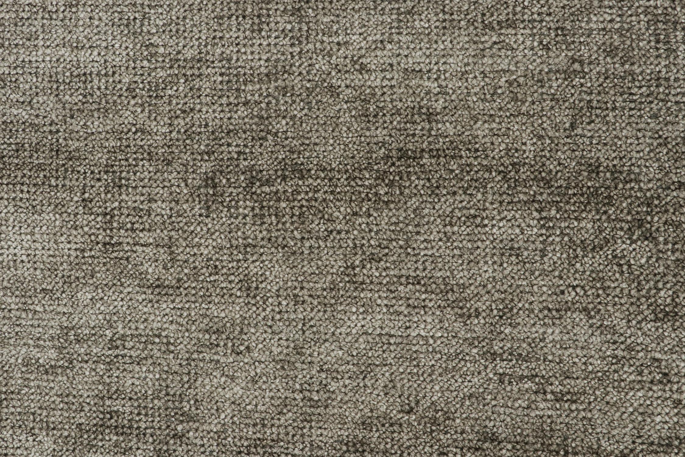 Contemporary Rug & Kilim’s Modern Rug in Solid Silver-Grey Tone-on-tone Striae For Sale