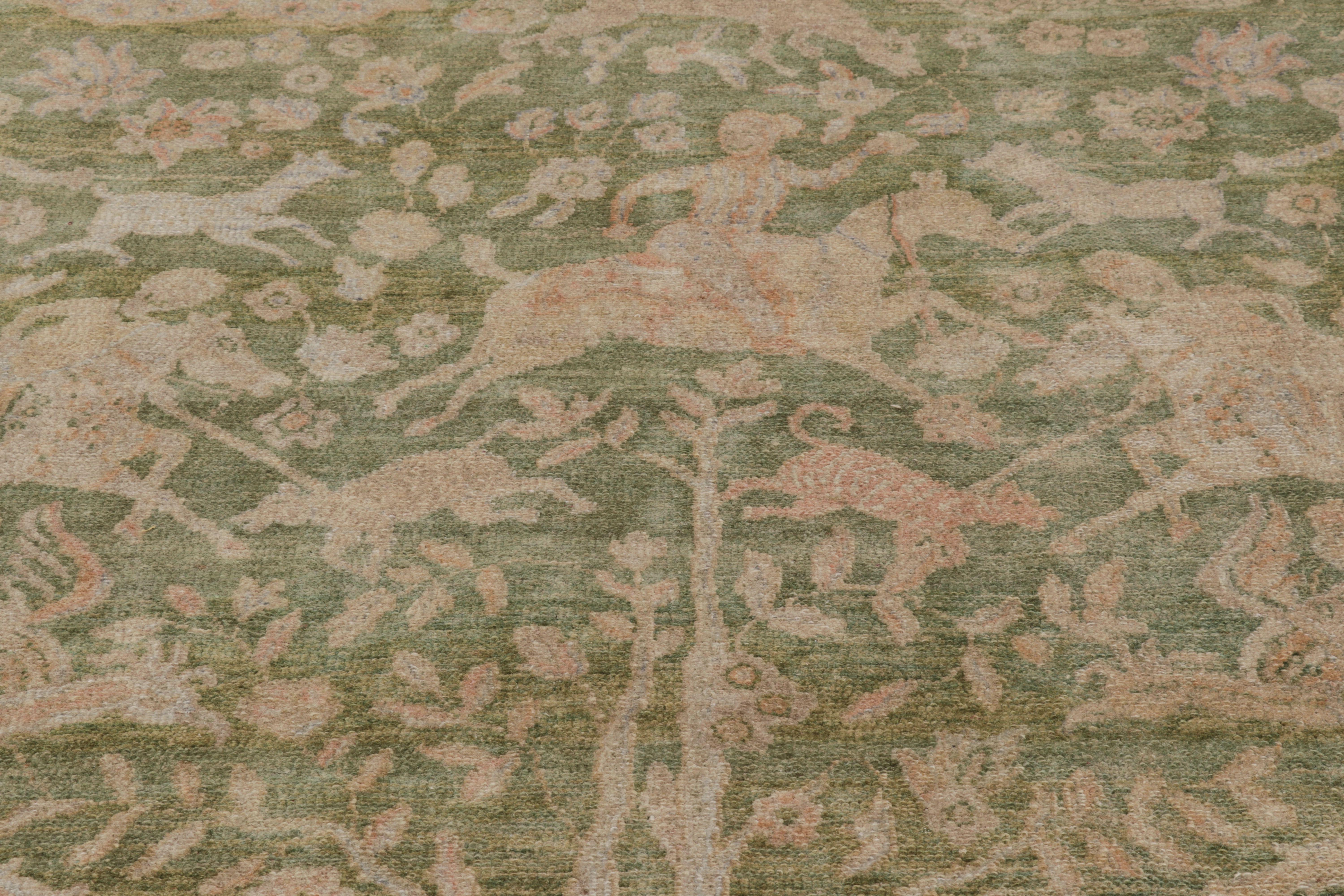 Alfombra moderna de Rug & Kilim con diseño pictórico 