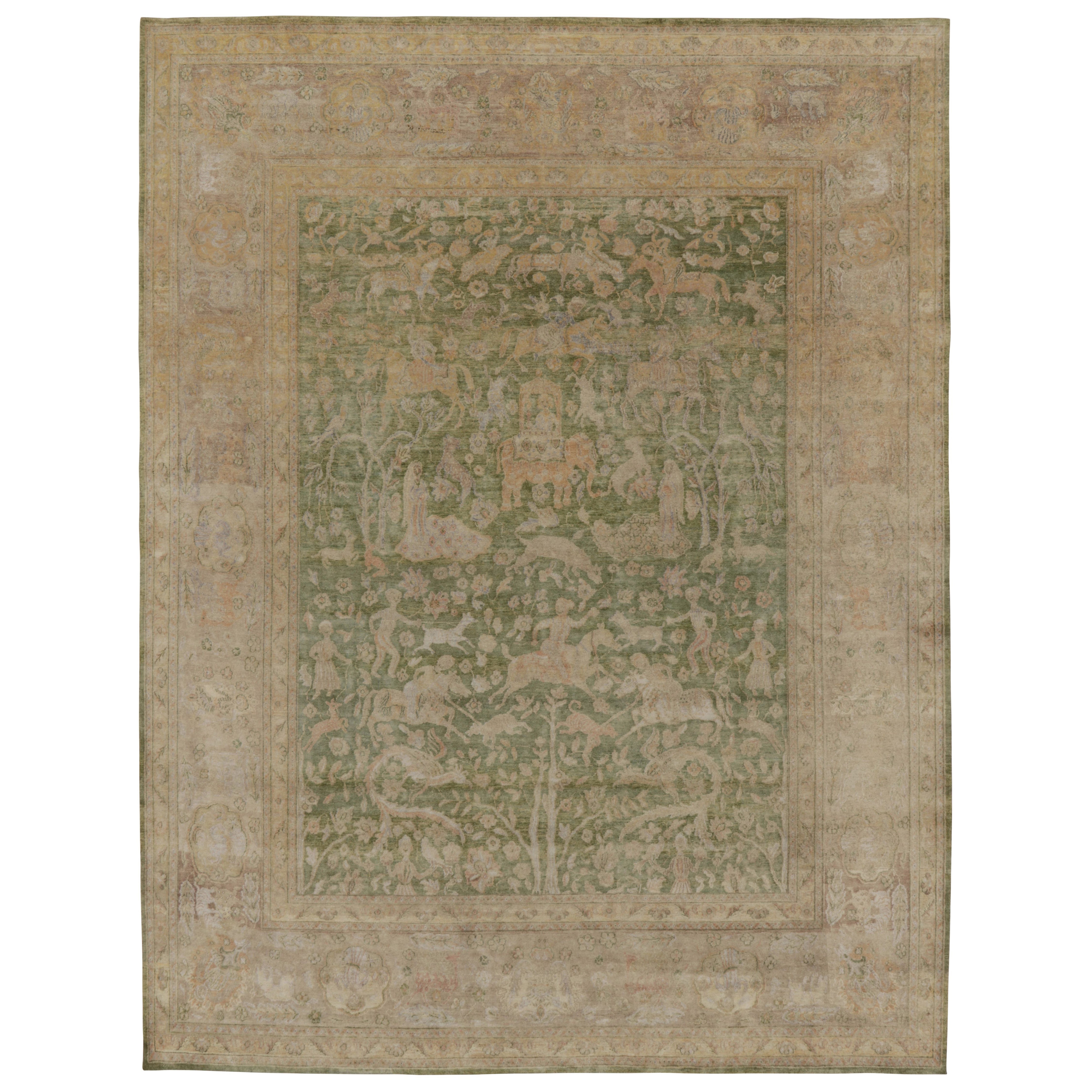 Alfombra moderna de Rug 
Kilim con diseño pictórico "El árbol de la vida