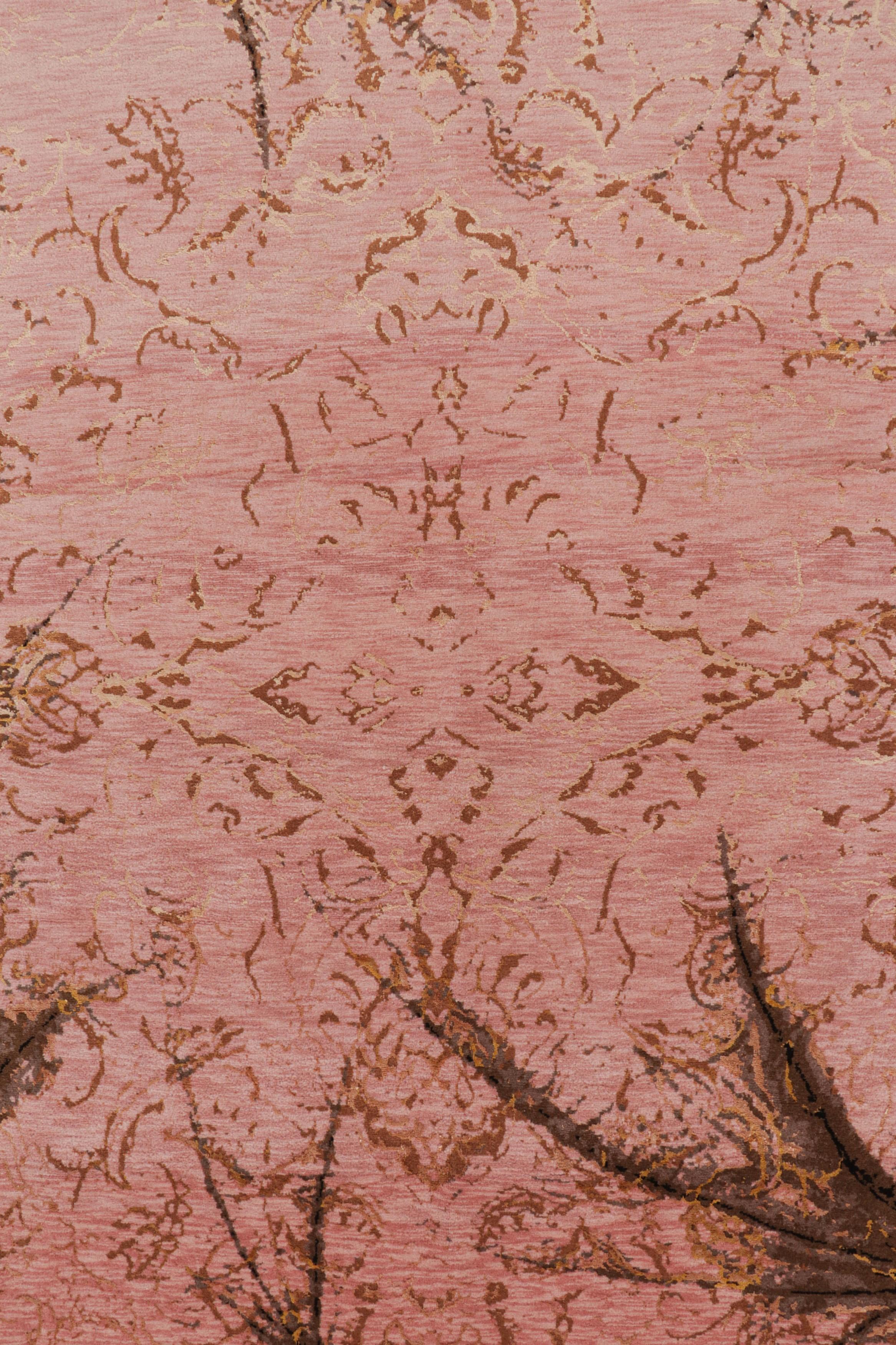 Indian Rug & Kilim’s Modern Rug with Abstract Patterns “Arghavan” For Sale