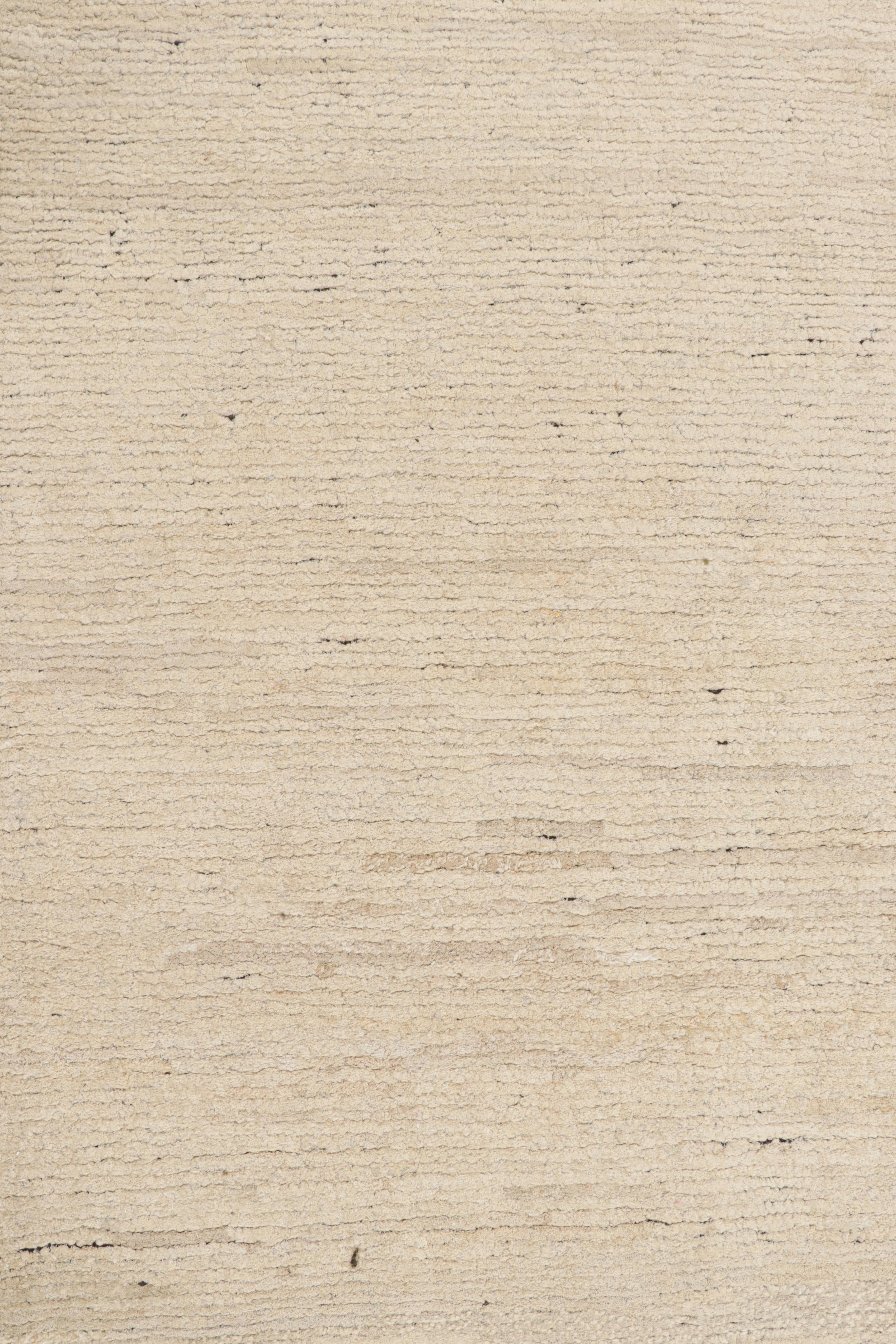 Tappeto moderno Rug & Kilim a strisce beige/marrone, bianche e grigie In condizioni Nuovo in vendita a Long Island City, NY