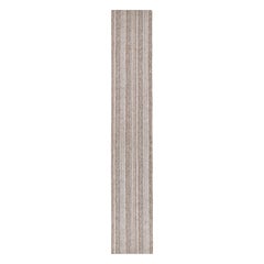 Rug & Kilim’s Modern Rug with Beige/Brown, White and Gray Stripes