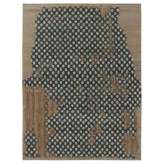 Rug 
Kilim
s Modern Rug with Bold, Layered Abstract Floral Design in Deep Blue (Tapis moderne à motifs floraux abstraits superposés en bleu profond)