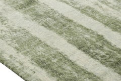 Rug & Kilim’s Modern Rug with Green Abstract Patterns