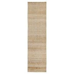 Alfombra moderna Rug & Kilim y alfombra lisa con rayas beige