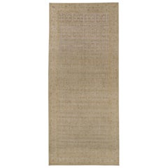Rug & Kilim’s Modern Runner Rug in Traditional Dual-Toned Floral Pattern