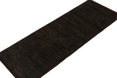 Rug & Kilim’s Modern Runners in Black with Red Dots Pattern