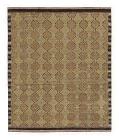 Rug 
Kilim
s Modern Scandinavian Style Teppich mit beige-braunen geometrischen Mustern