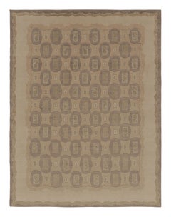 Rug 
Kilim
s Modern Scandinavian Style Teppich mit beige-braunen geometrischen Mustern