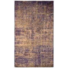 Alfombra de seda moderna Rug & Kilim Beige Marrón Motivo personalizado