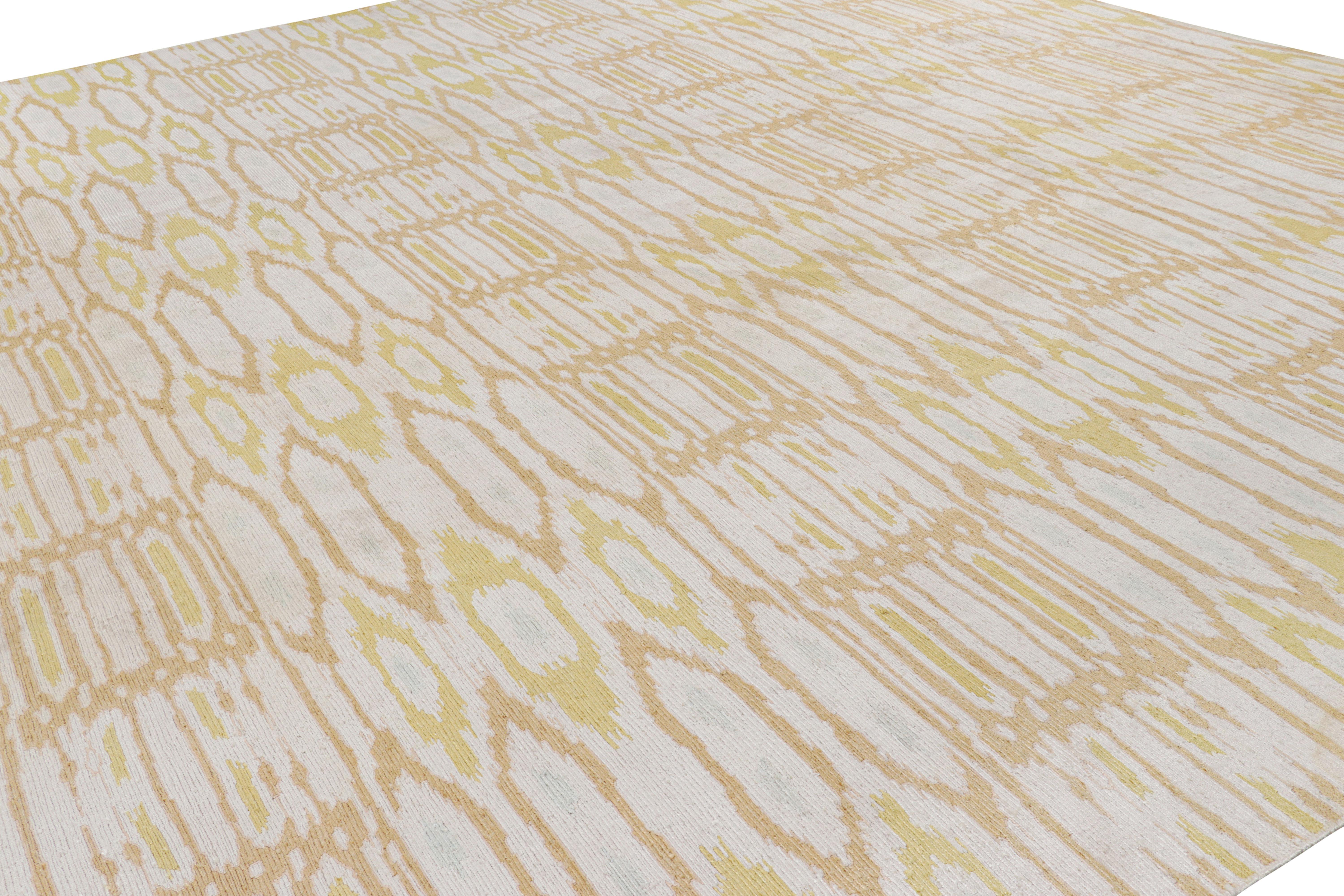 Tejida a mano en una lujosa mezcla de lana y seda, esta alfombra de 17x17 es una nueva y atrevida incorporación contemporánea a la exquisita colección Kilim & Flat Weave de Rug & Kilim. 

Sobre el diseño: 

Este kilim cuadrado, elaborado en el