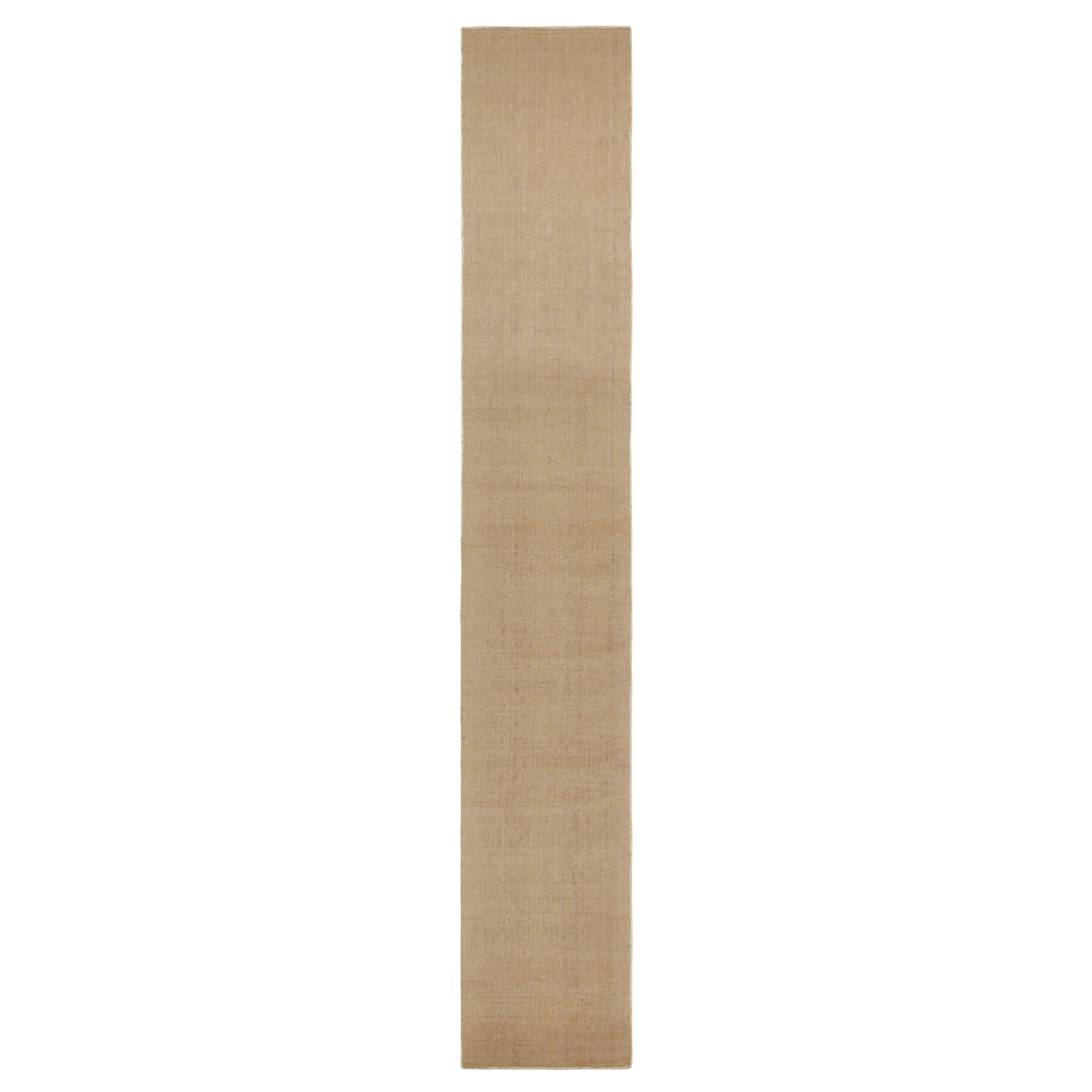Rug & Kilim's Modern Textural Extra-Long Runner Rug in Beige-Braun & Creme-Tönen im Angebot