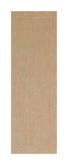 Rug & Kilim’s Modern Textural Extra-Long Runner Rug in Beige-Brown & Cream Tones