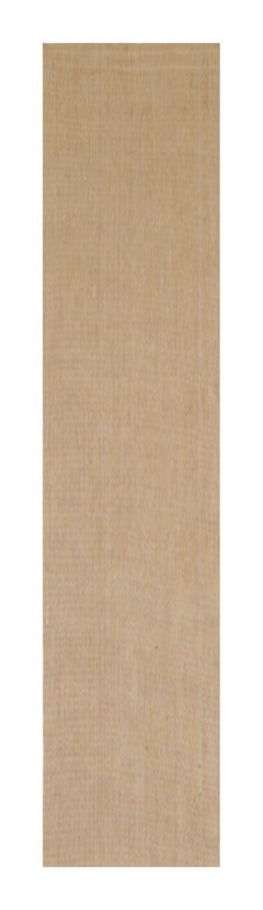 Rug & Kilim’s Modern Textural Extra-Long Runner Rug in Beige-Brown & Cream Tones