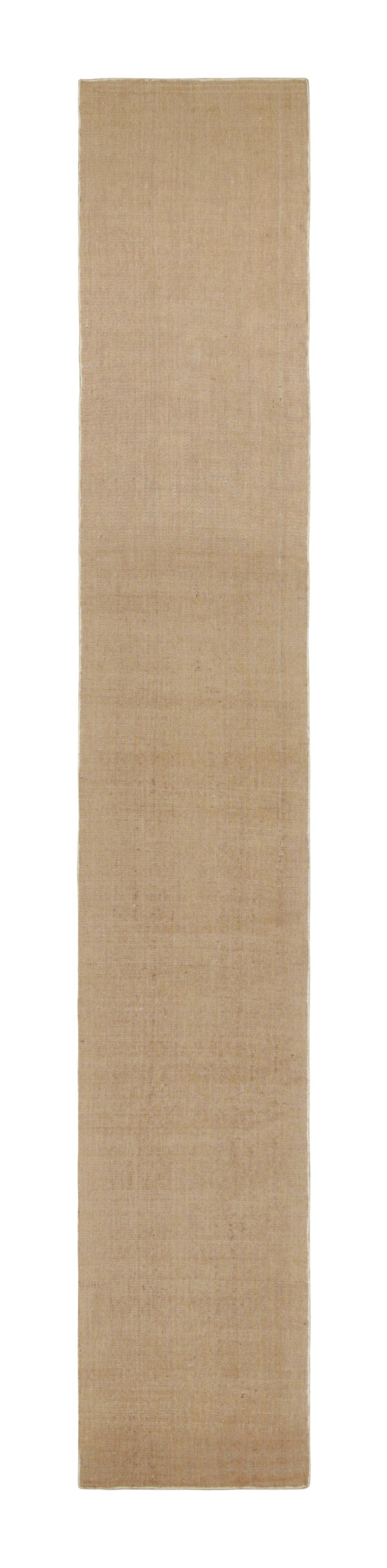 Rug & Kilim’s Modern Textural Extra-Long Runner Rug in Beige-Brown & Cream Tones For Sale