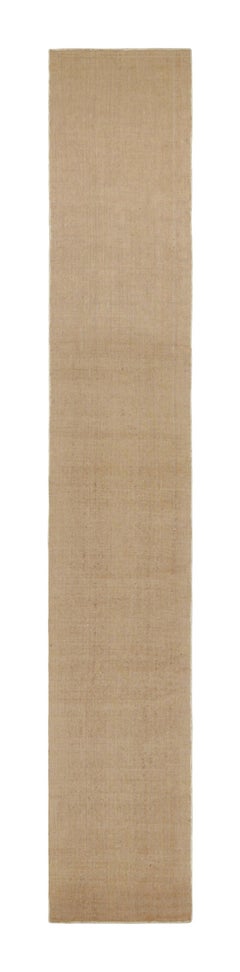 Rug & Kilim’s Modern Textural Extra-Long Runner Rug in Beige-Brown & Cream Tones