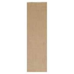 Rug & Kilim’s Modern Textural Extra-Long Runner Rug in Beige-Brown & Cream Tones