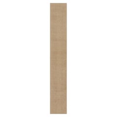 Rug & Kilim’s Modern Textural Extra-Long Runner Rug in Beige-Brown & Cream Tones