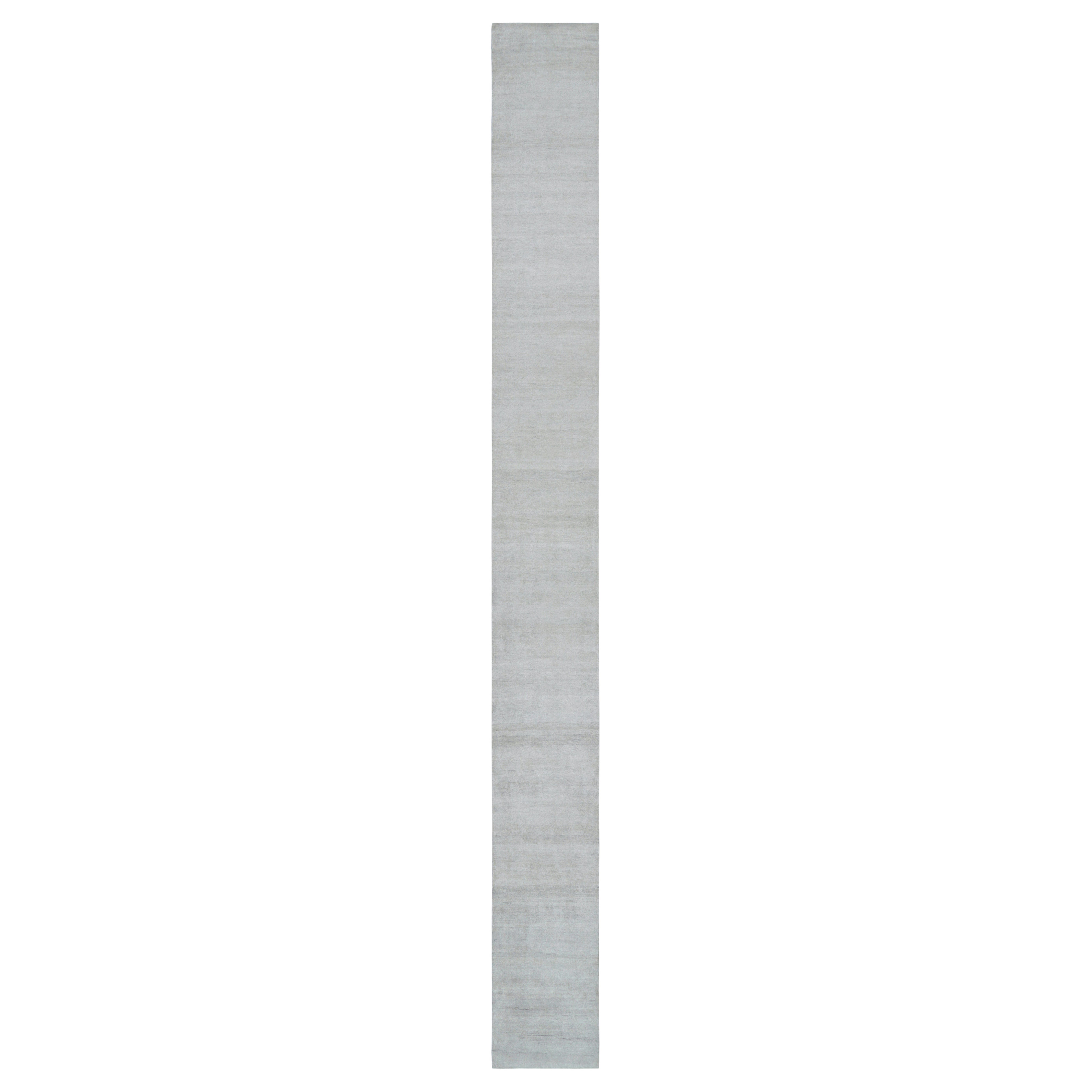 Rug 
Kilim
s Modern Textural Gallery Runner in Beige-Creme Streifen und Striae