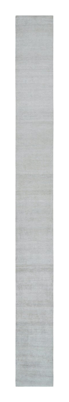Tapis & Kilim's Modern Textural Gallery Runner in Beige-Cream Stripes and Striae (Tapis & Kilim's Modern Textural Gallery Runner in Beige-Cream Stripes and Striae)