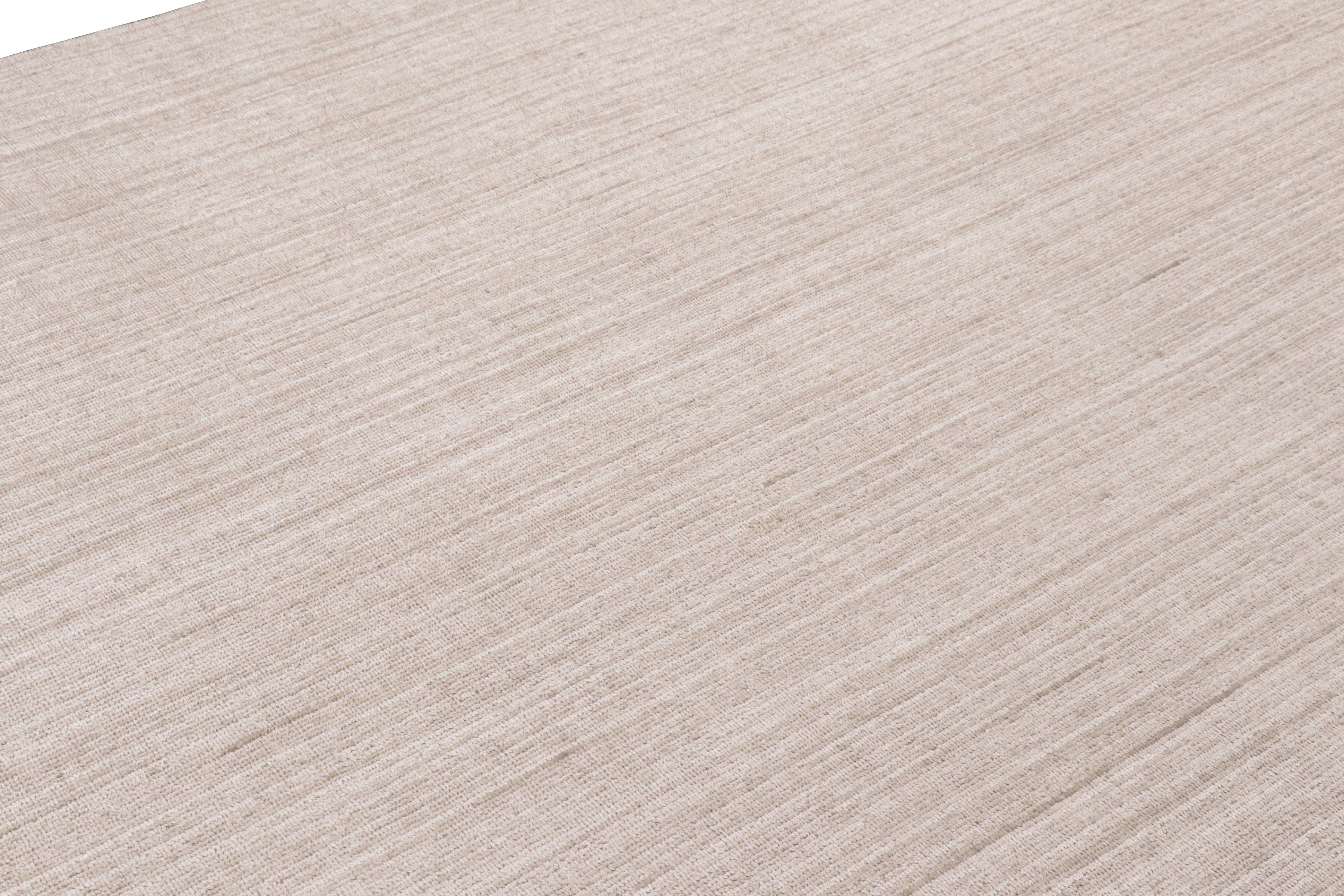 Moderne Tapis Modernity Gallery Runner Rug & Kilim dans les tons beiges et rayés en vente